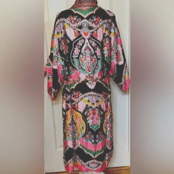 Rachel Zoe Haute Hippie Reversible Kimono Robe – Size S - Picture 2 of 6